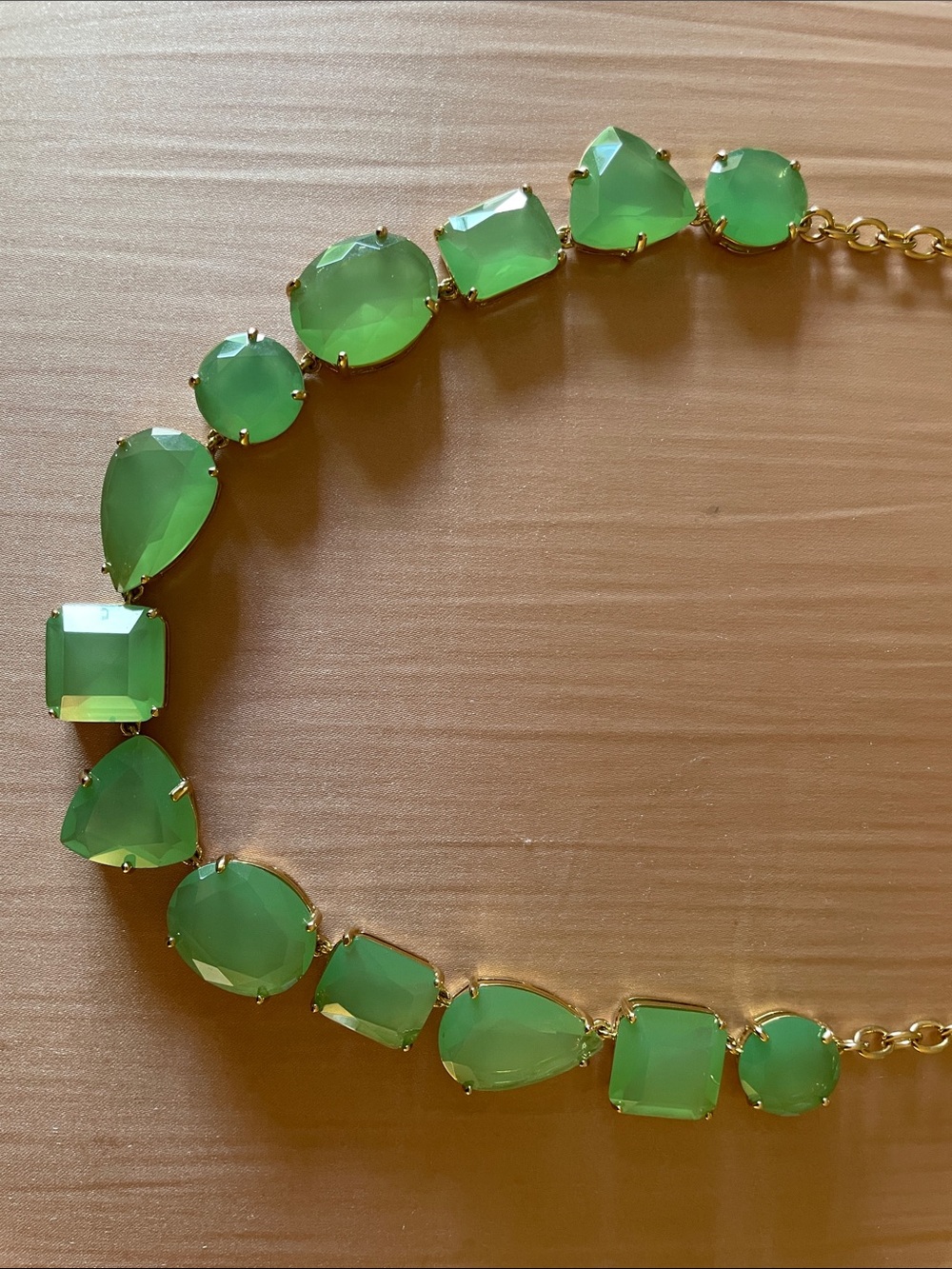 AUTHENTIC Kate Spade New York VEGAS JEWELS NECKLACE mint green $148 NWT - Picture 8 of 10
